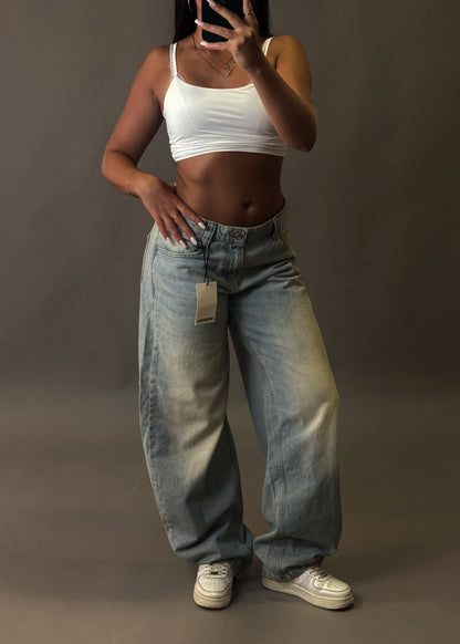 BERSHKA BAGGY BALLON JEANS