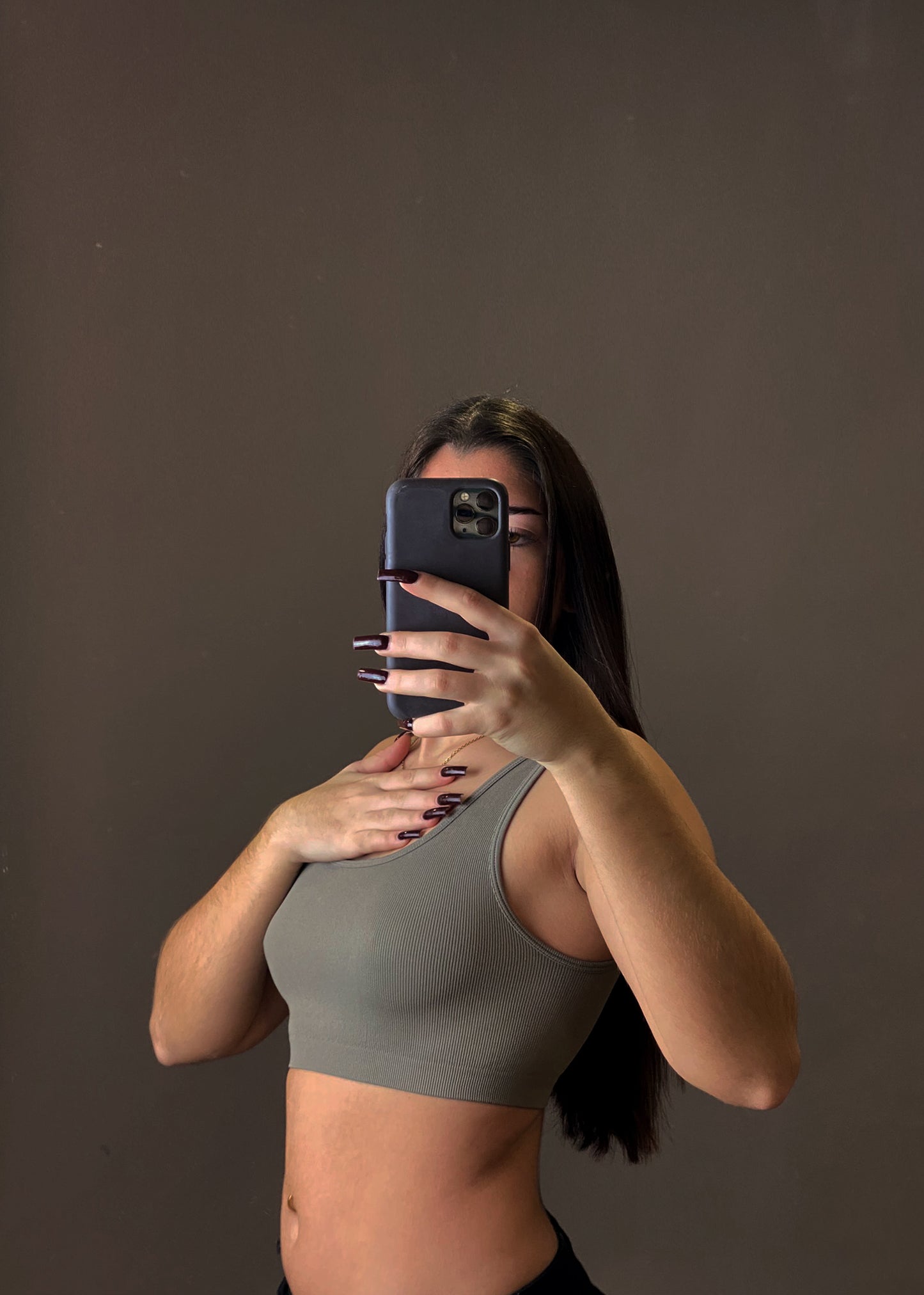 PULL&BEAR RIBBED TOP