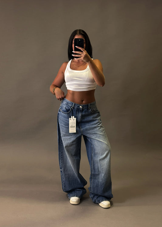 STRADIVARIUS BAGGY WIDE JEANS