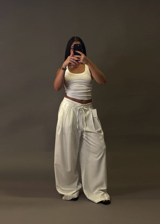 BERSHKA WIDE LEG TROUSERS