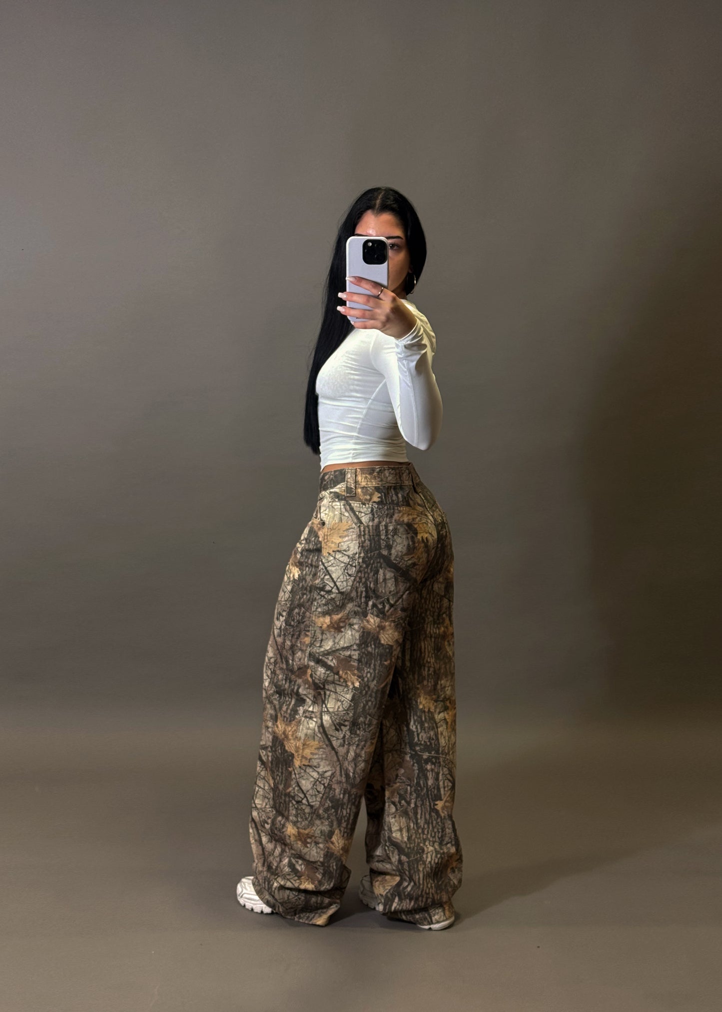 BERSHKA BARREL BAGGY PANTS