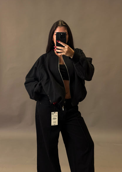 ZARA BLACK BAGGY JACKET