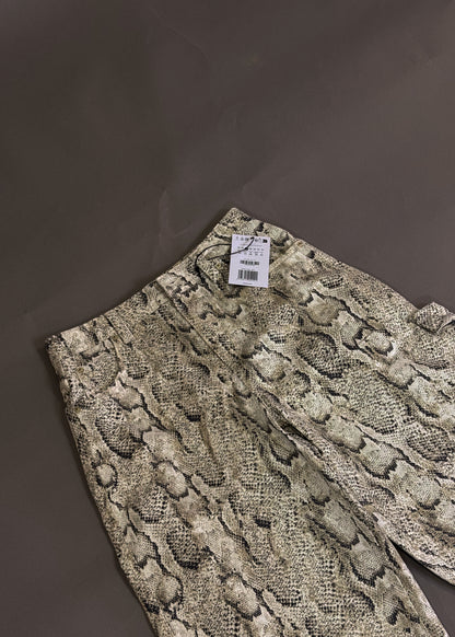 BERSHKA SNAKEPRINT JEANS