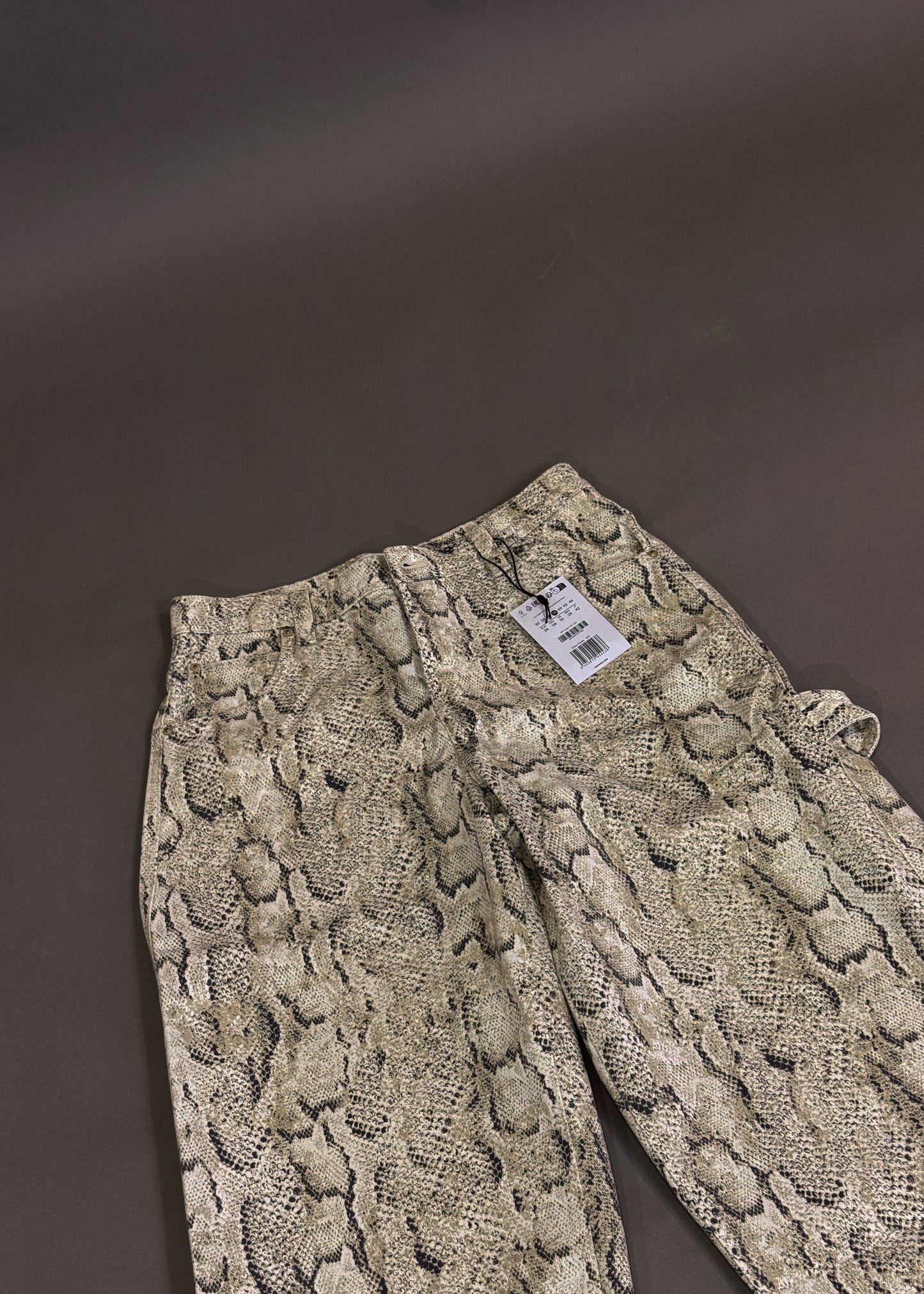 BERSHKA SNAKEPRINT JEANS