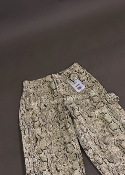 BERSHKA SNAKEPRINT JEANS
