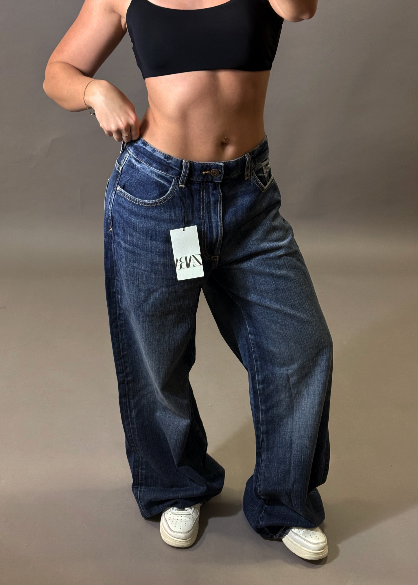 ZARA WIDE LEG JEANS