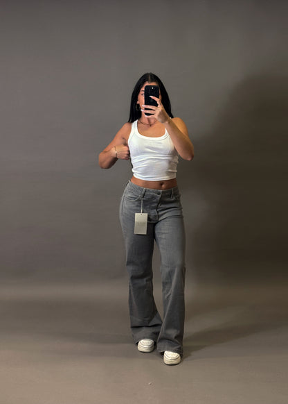 STRADIVARIUS FLARE GREY JEANS