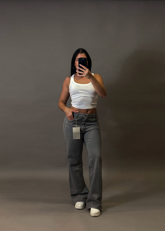 STRADIVARIUS FLARE GREY JEANS