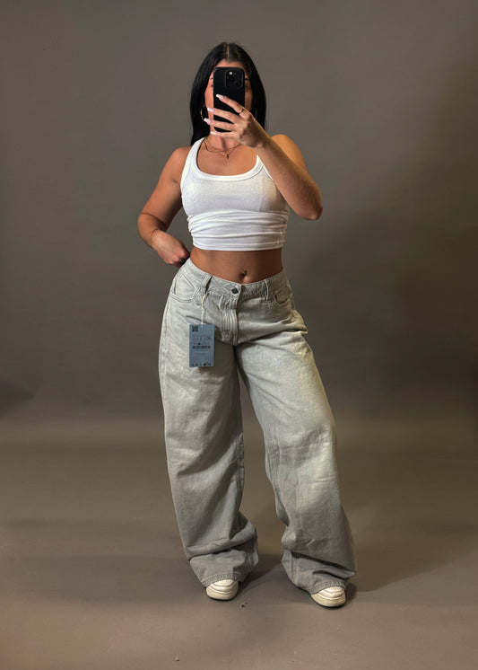 STRADIVARIUS BAGGY LOW WAIST JEANS
