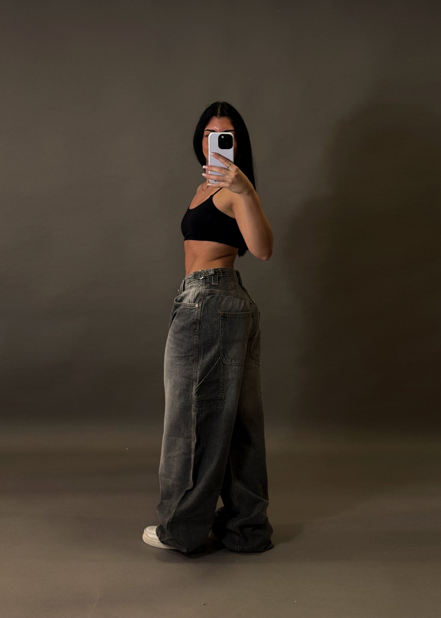 BERSHKA WIDE BALLOON JEANS