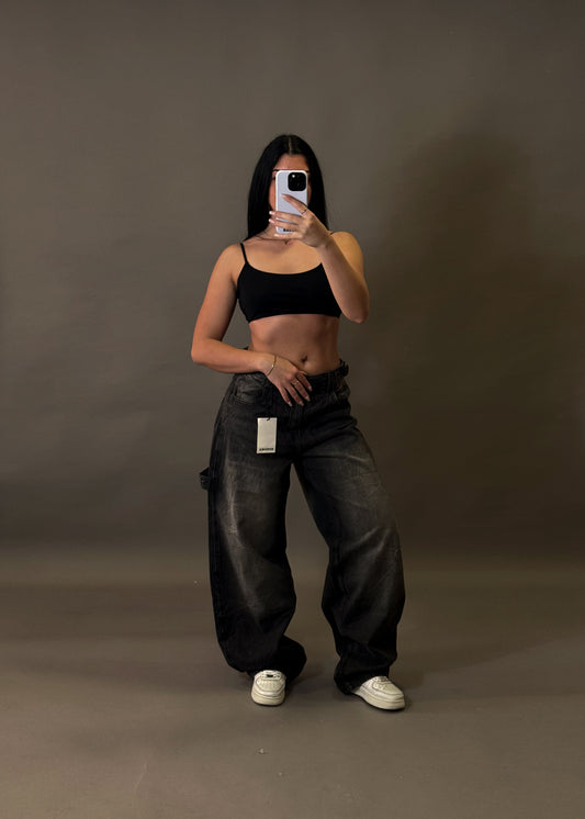 BERSHKA WIDE BALLOON JEANS