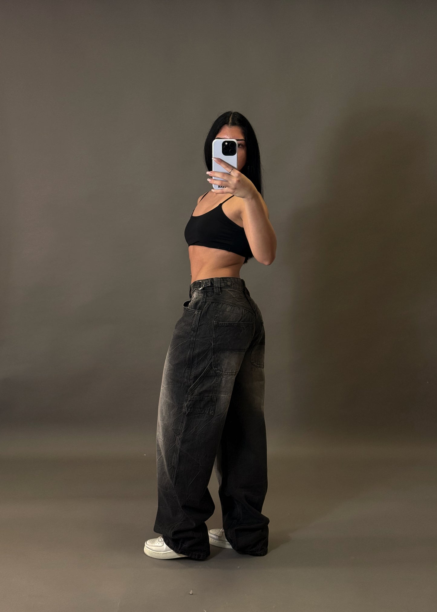 BERSHKA WIDE BALLOON JEANS