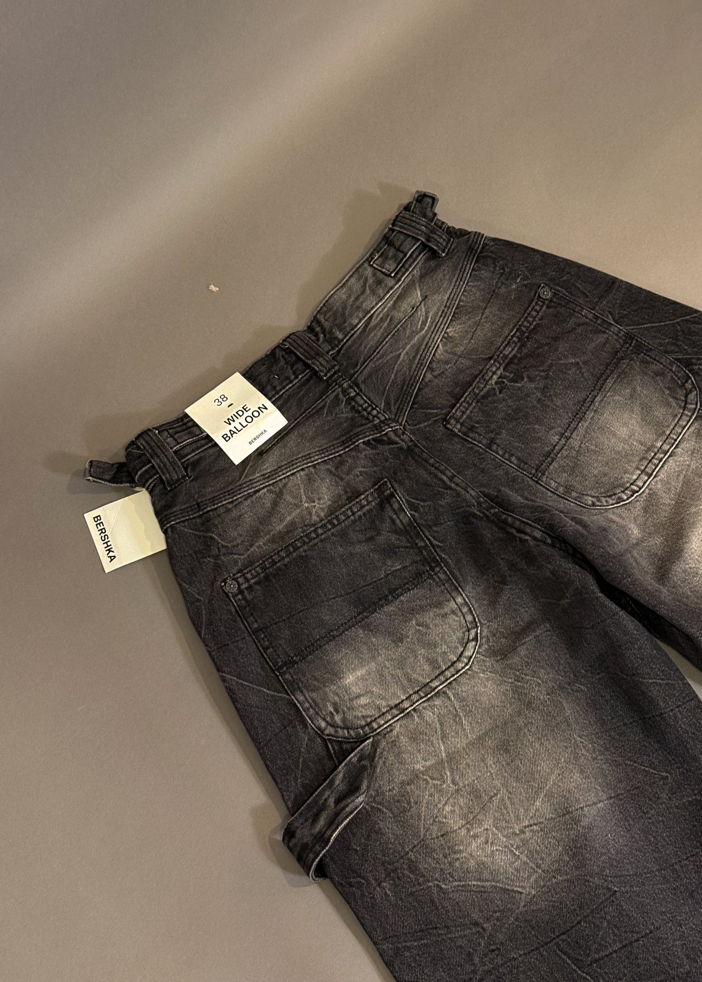 BERSHKA WIDE BALLOON JEANS