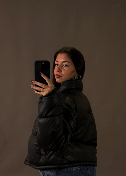 JENNIFER GLOSSY PUFFER JACKET