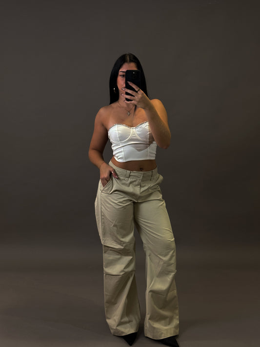 ZARA STRAIGHT LEG TROUSERS