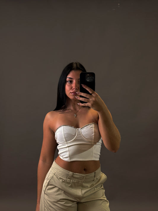 ZARA CORSET PARTY TOP
