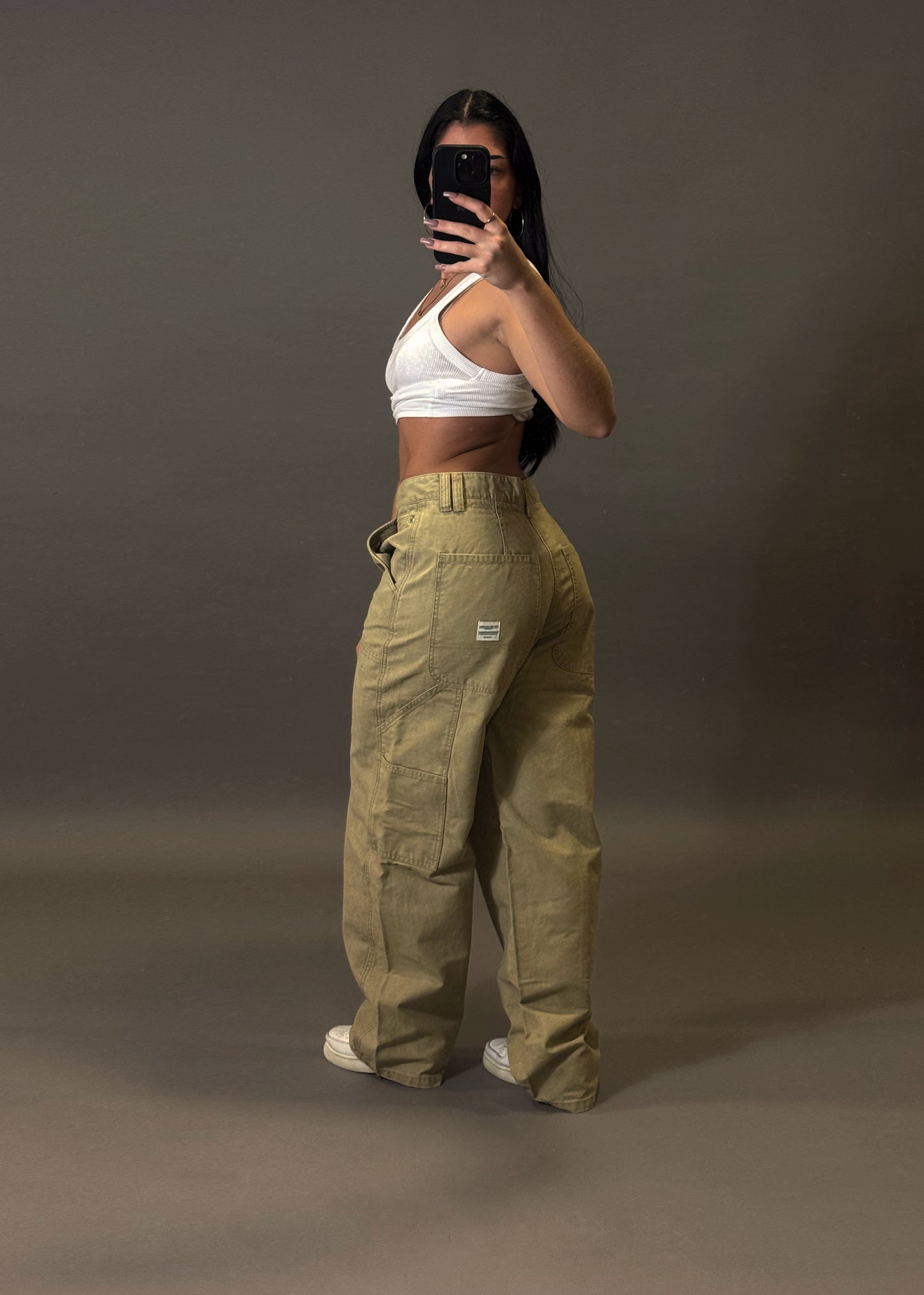 BERSHKA BROWN BAGGY JEANS