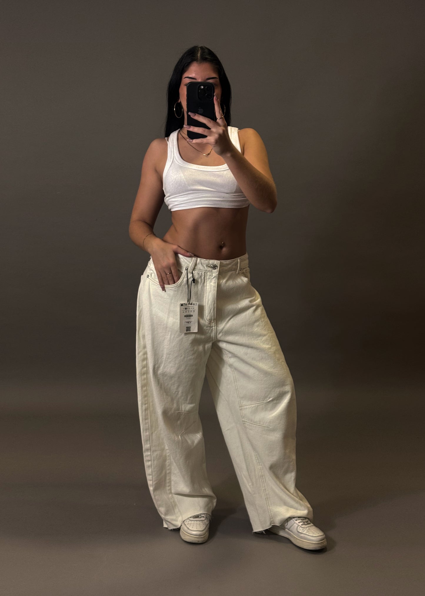 BERSHKA BARREL FIT JEANS