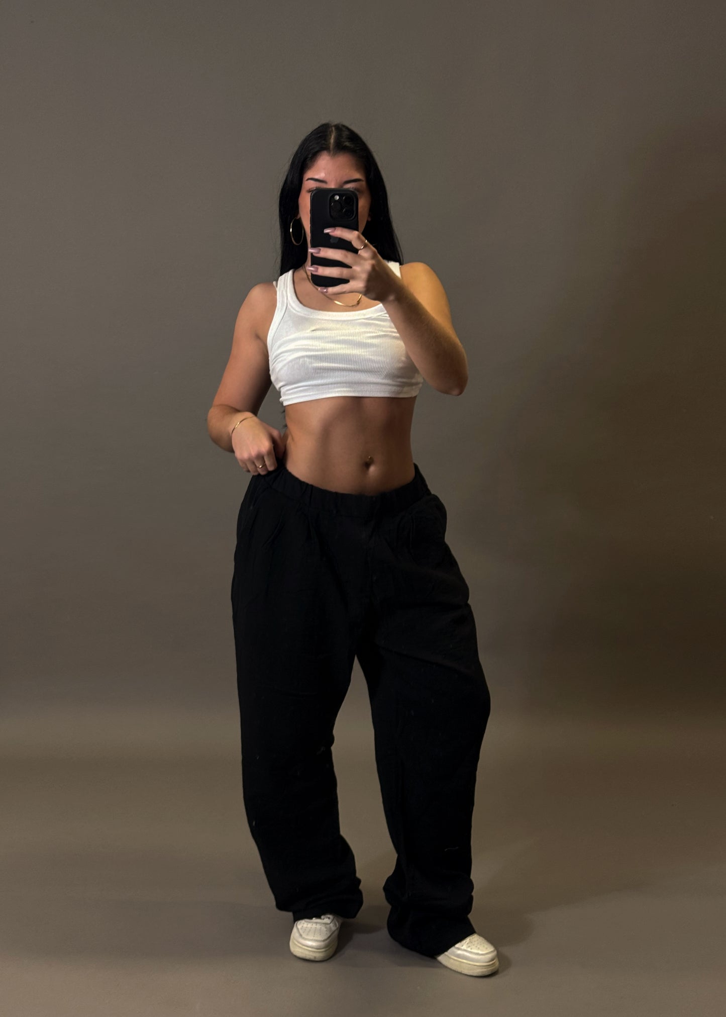 BERSHKA WIDE LEG TROUSERS