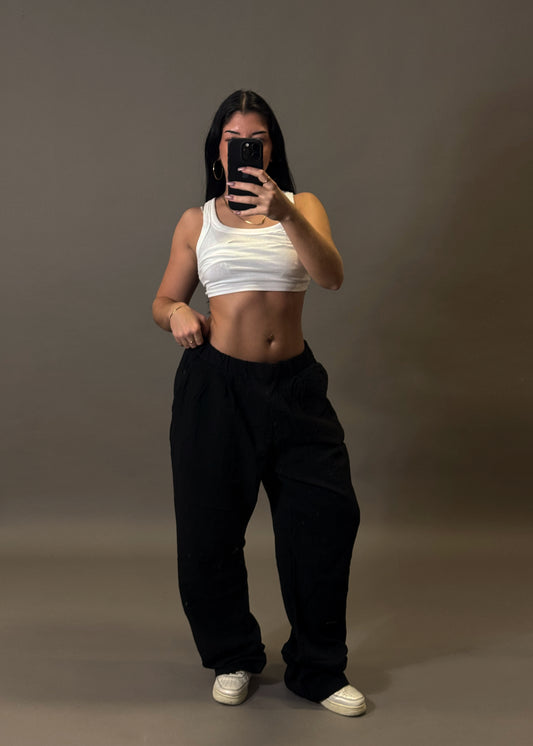 BERSHKA WIDE LEG TROUSERS