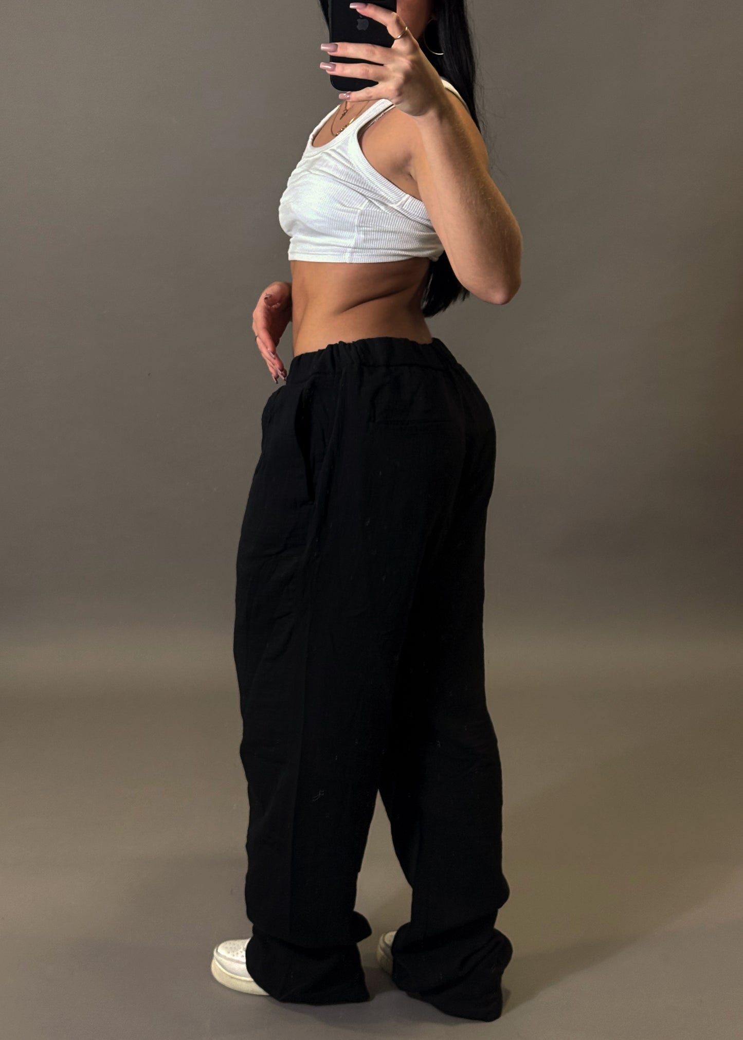BERSHKA WIDE LEG TROUSERS