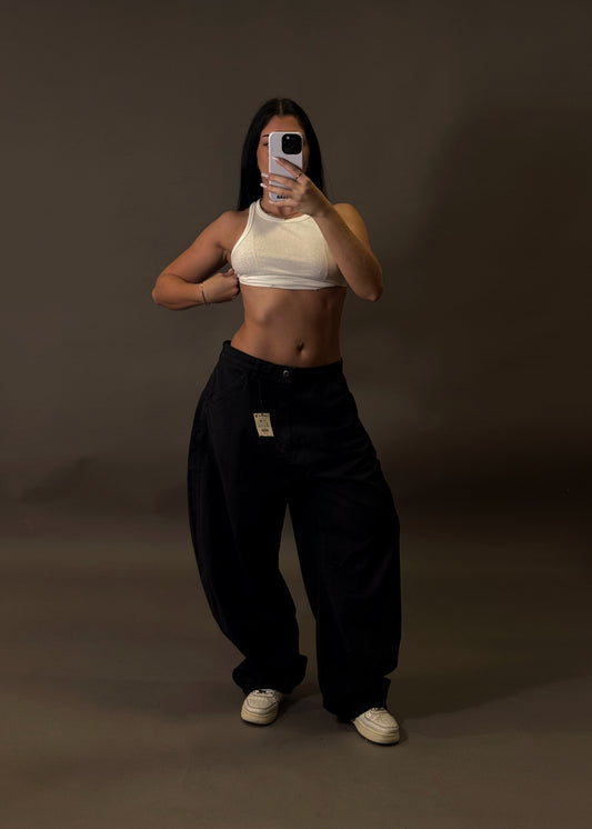 BERSHKA BARREL TROUSERS