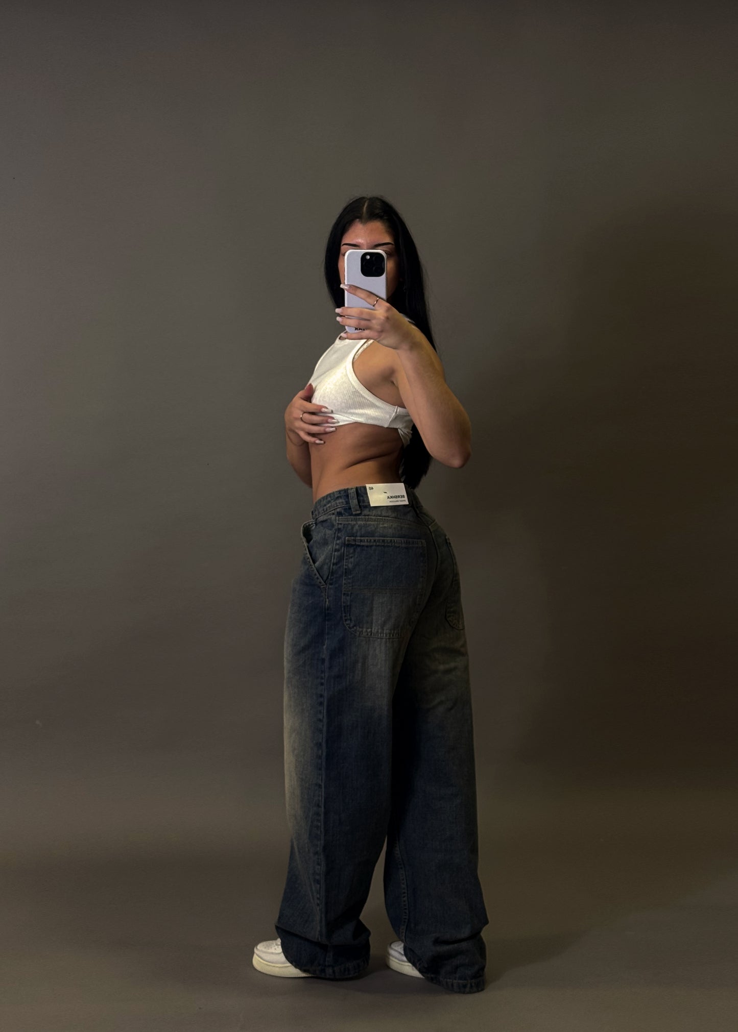 BERSHKA BAGGY BALLON JEANS