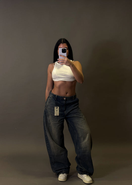 BERSHKA BAGGY BALLON JEANS