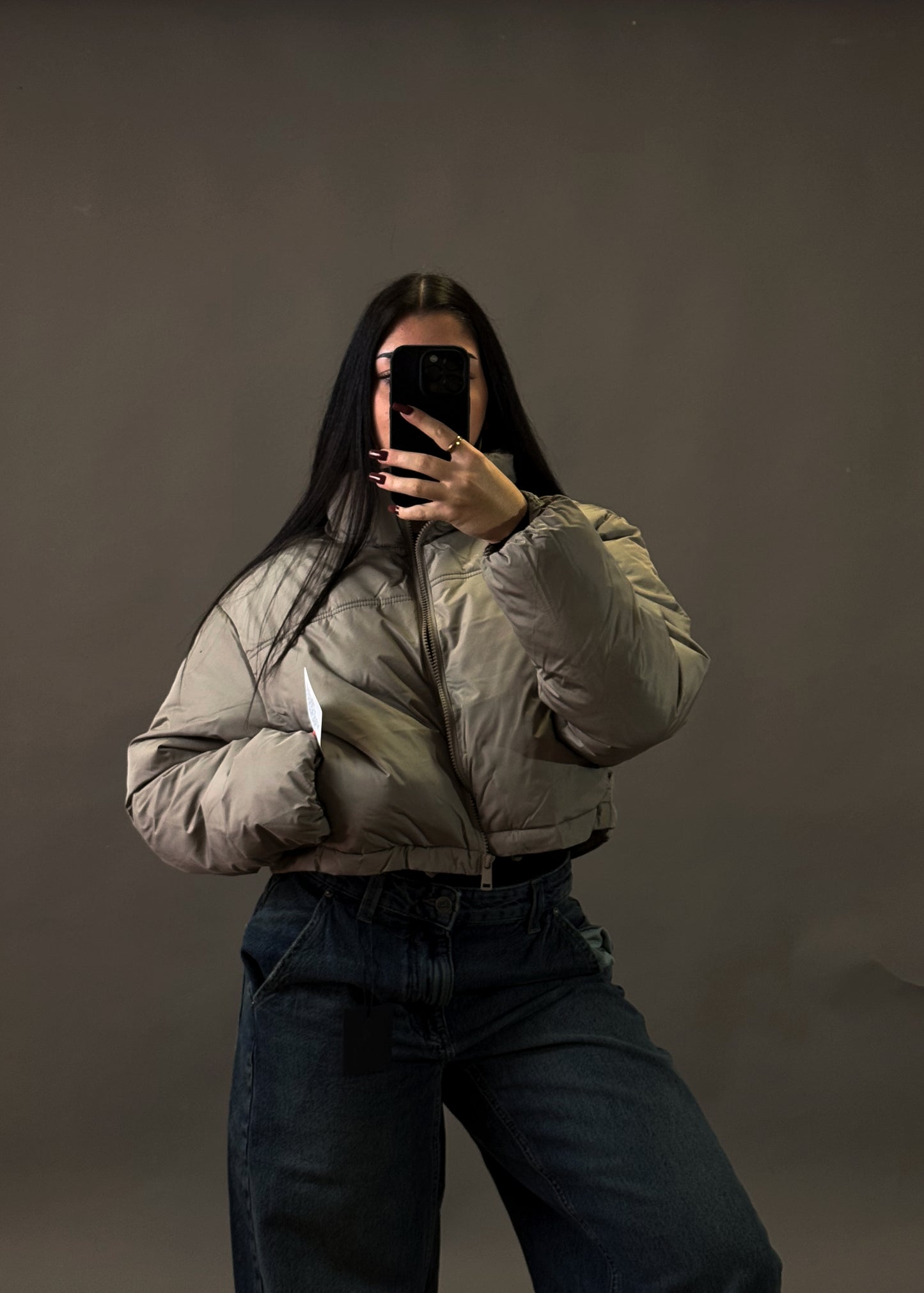 ASOS CROPPED PUFFER JACKET