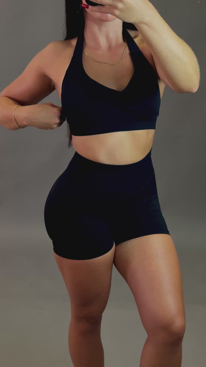 REWEAR ESSENTIAL BLACK GYM SET