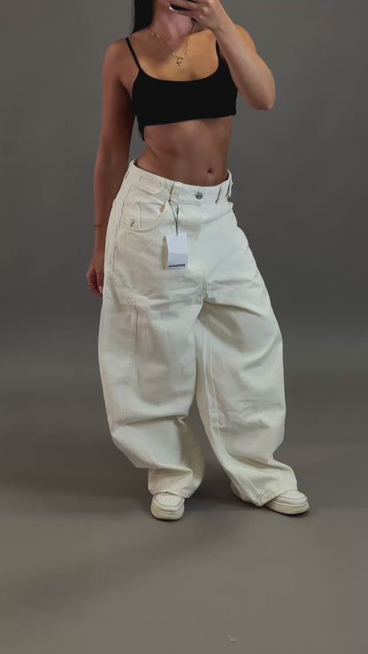 BERSHKA BAGGY BALLON JEANS