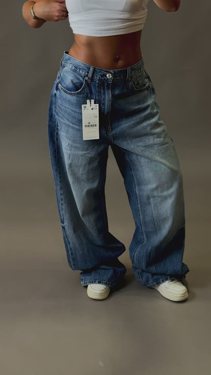 STRADIVARIUS BAGGY WIDE JEANS