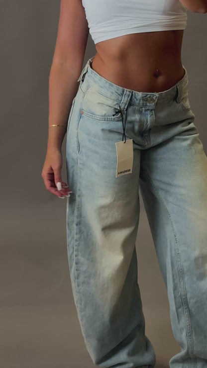 BERSHKA BAGGY BALLON JEANS