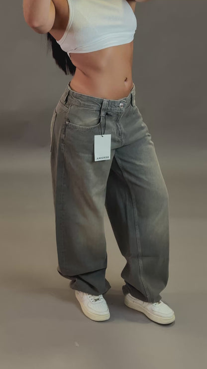 BERSHKA BAGGY BALLON JEANS